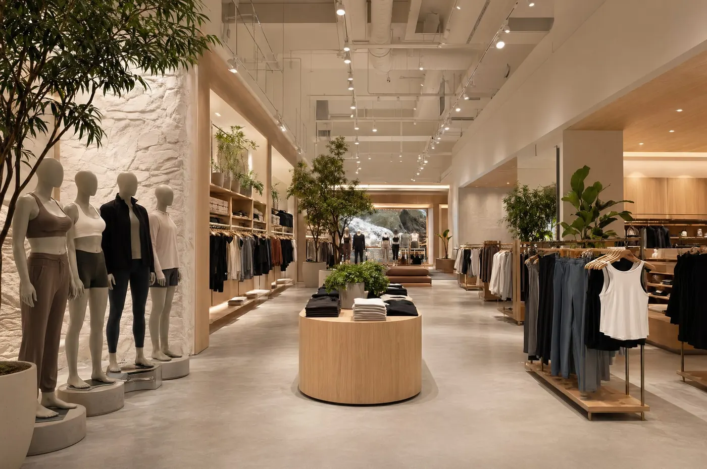 Retail clothing store interior maintained by 216 Maintenance